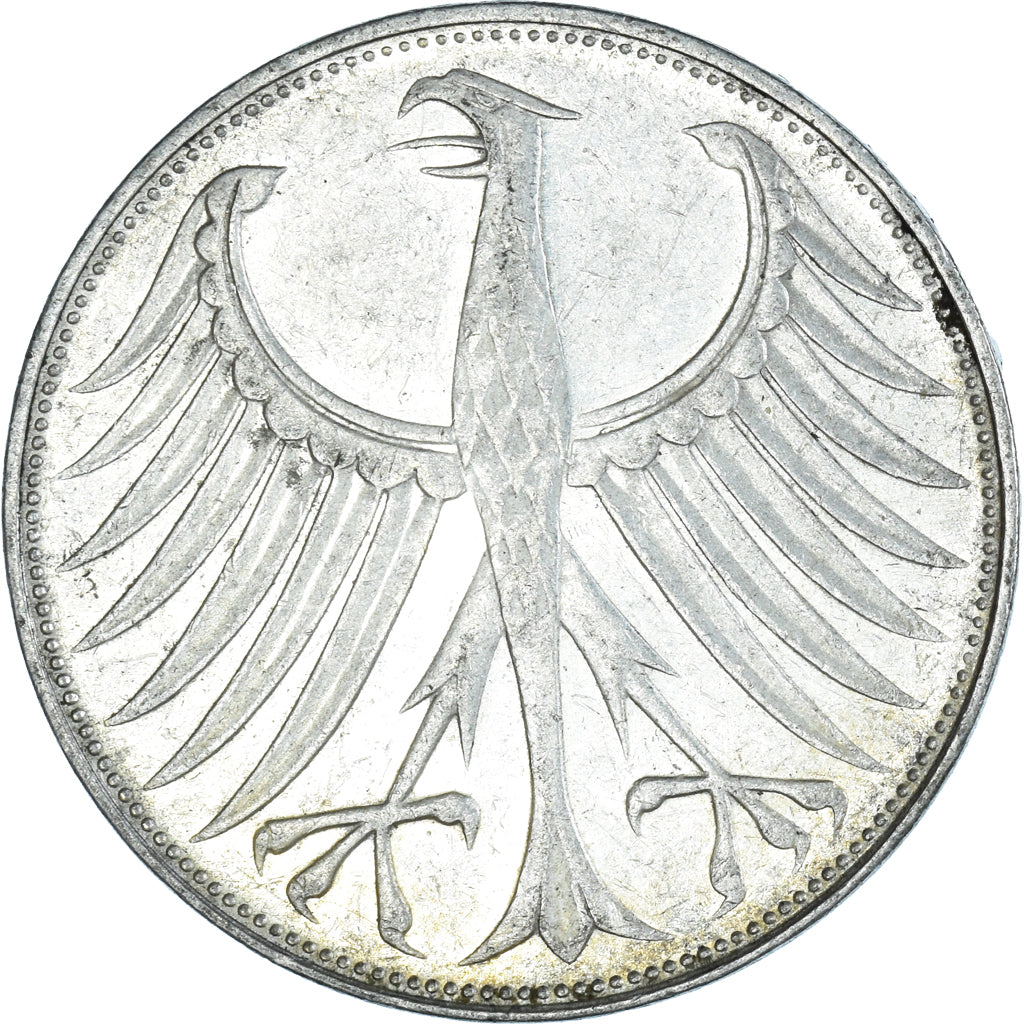 Moneta, GERMANIA - REPUBBLICA FEDERALE, 5 Mark, 1972, Karlsruhe, SPL-, Argento