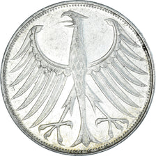 Moneta, GERMANIA - REPUBBLICA FEDERALE, 5 Mark, 1972, Karlsruhe, SPL-, Argento