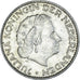Coin, Netherlands, Juliana, Gulden, 1957, EF(40-45), Silver, KM:184