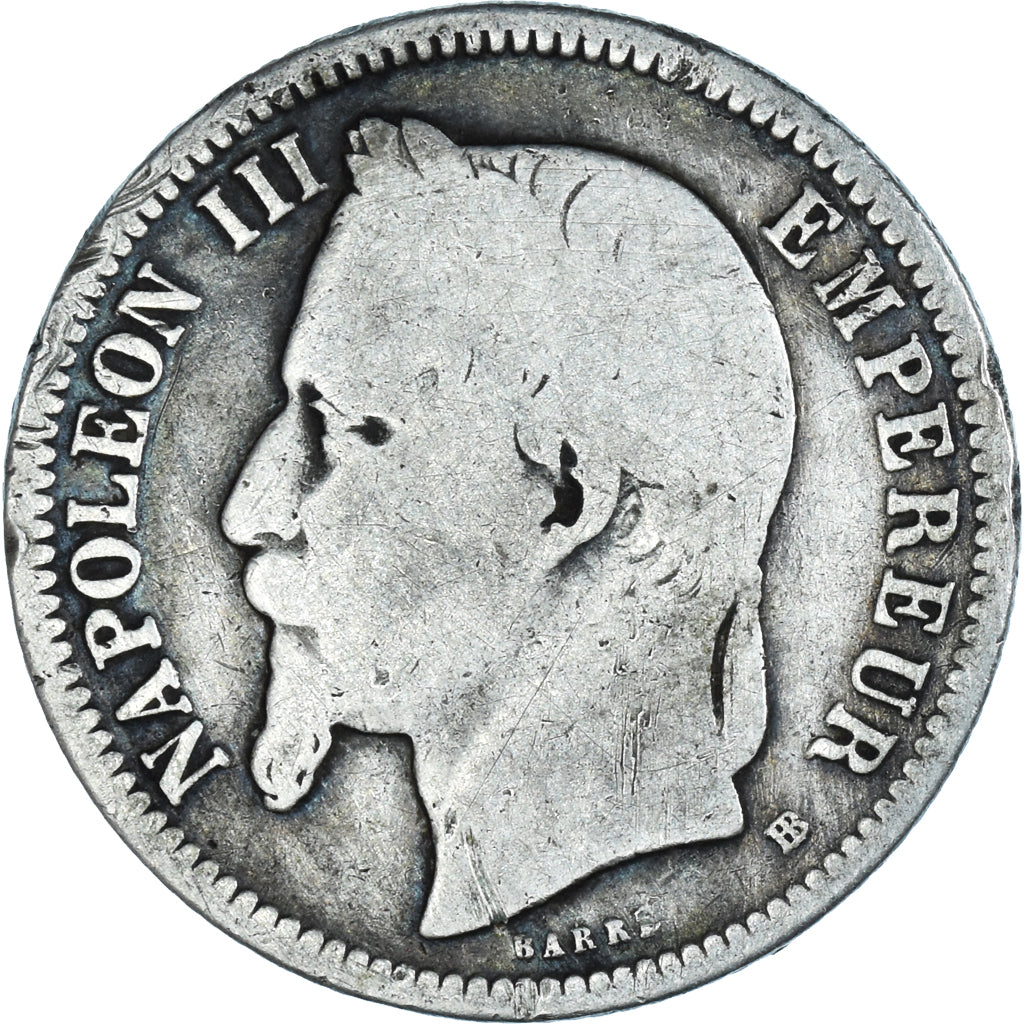 Coin, France, Napoleon III, Napoléon III, Franc, 1870, Strasbourg, F(12-15)