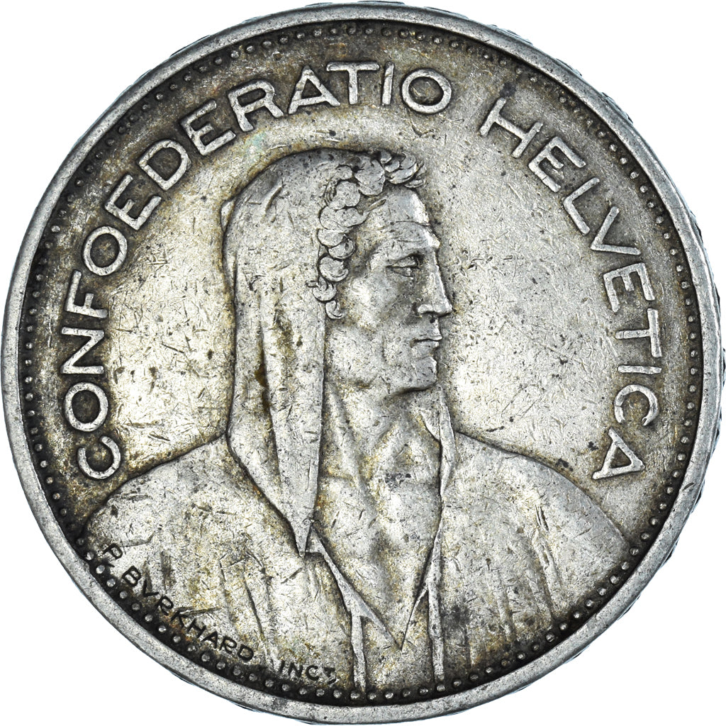 Coin, Switzerland, 5 Francs, 1932, Bern, EF(40-45), Silver, KM:40