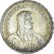 Coin, Switzerland, 5 Francs, 1937, Bern, AU(50-53), Silver, KM:40