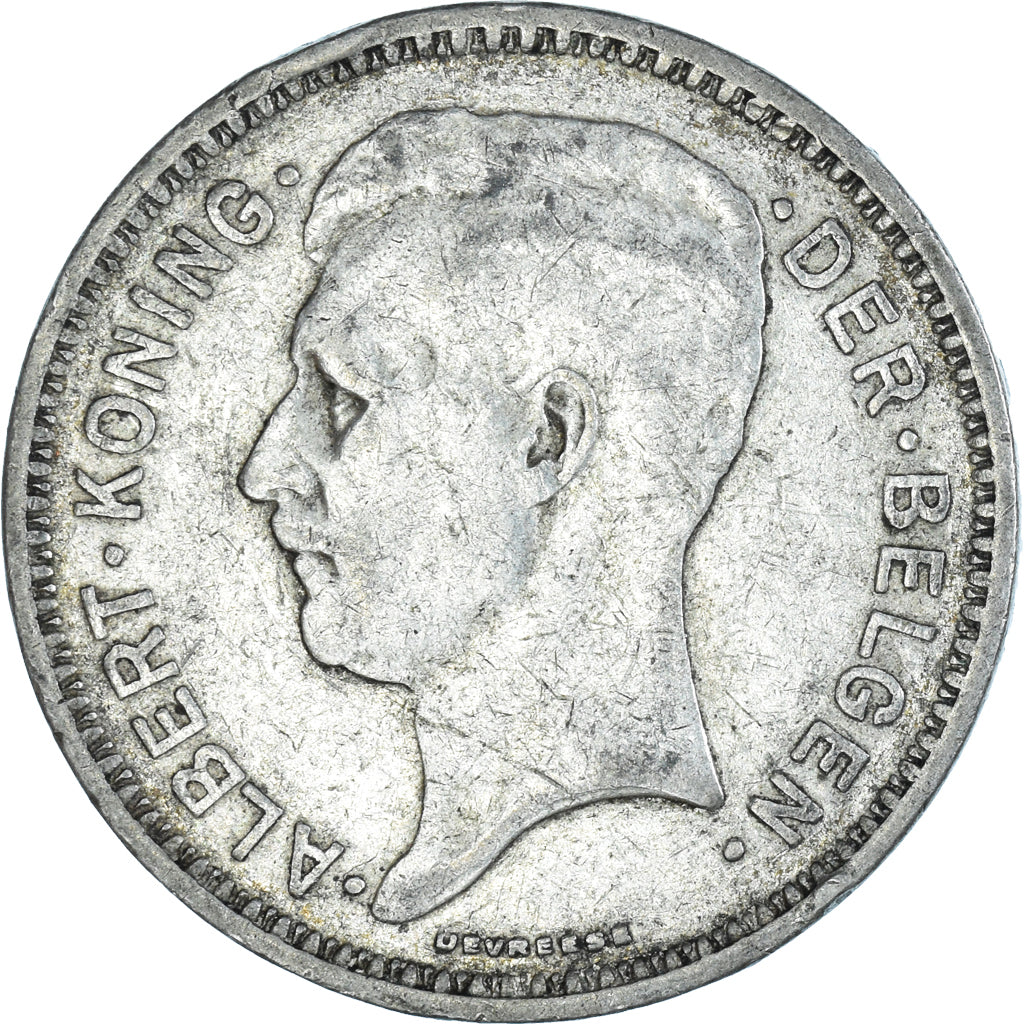 Coin, Belgium, 20 Francs, 20 Frank, 1934, Brussels, VF(30-35), Silver, KM:103.1