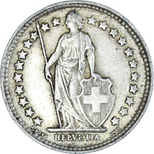 Coin, Switzerland, 1/2 Franc, 1920, Bern, AU(55-58), Silver, KM:23
