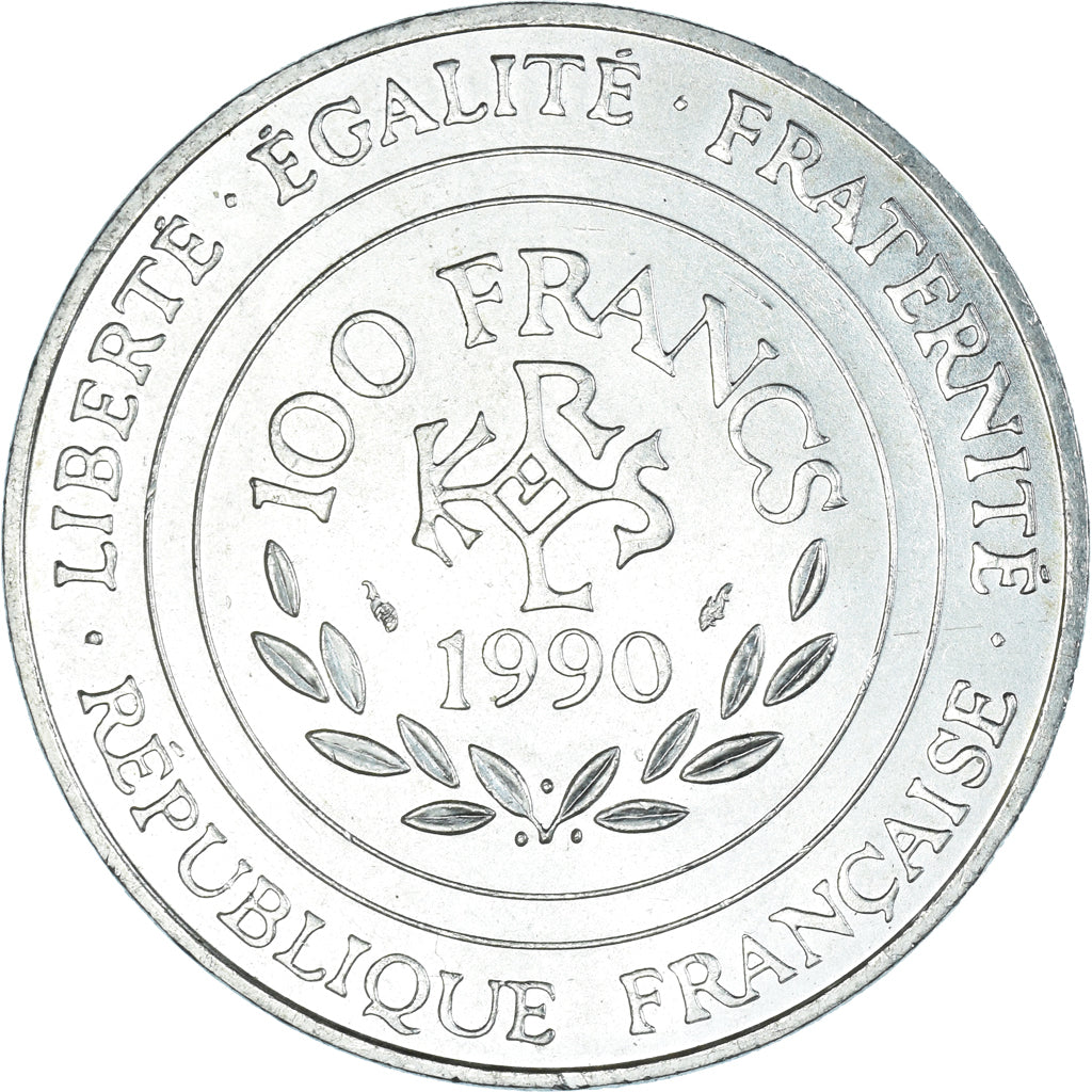 Monnaie, France, Charlemagne, 100 Francs, 1990, Paris, SUP+, Argent