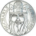 Coin, France, Charlemagne, 100 Francs, 1990, Paris, AU(55-58), Silver, KM:982