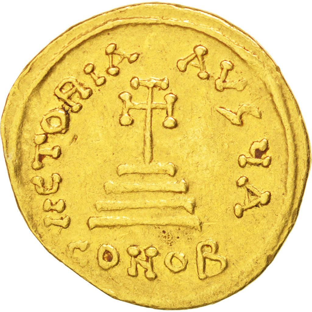Heraclius 610-641, Solidus, Constantinople, AU(55-58), Gold, Sear #743, 4.35