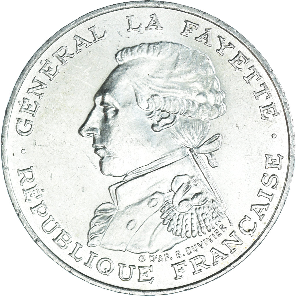 Moneta, Francia, Lafayette, 100 Francs, 1987, SPL-, Argento, KM:962, Gadoury:902