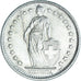 Münze, Schweiz, 2 Francs, 1965, Bern, UNZ+, Silber, KM:21