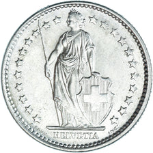 Coin, Switzerland, 2 Francs, 1965, Bern, MS(64), Silver, KM:21