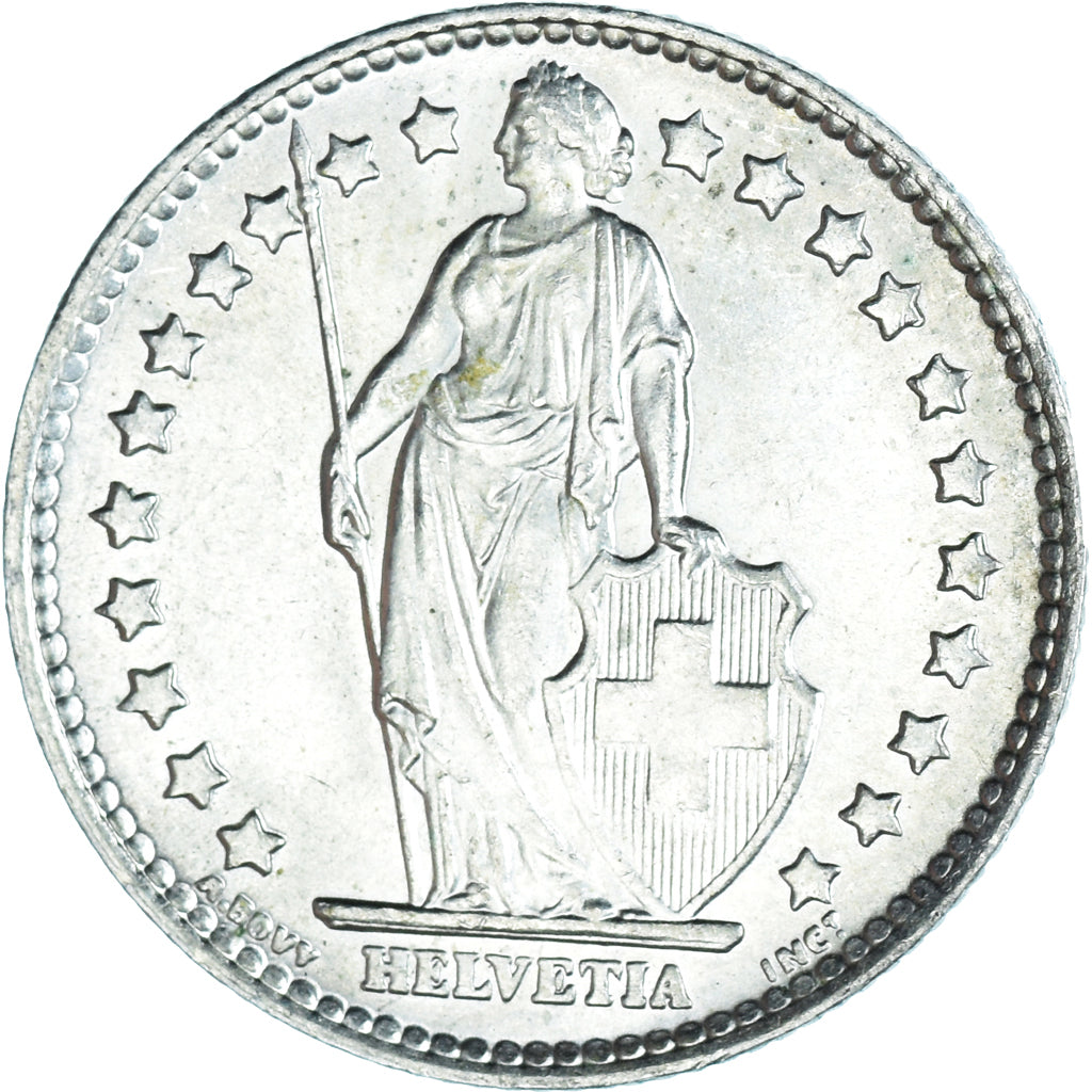 Coin, Switzerland, Franc, 1964, Bern, MS(63), Silver, KM:24