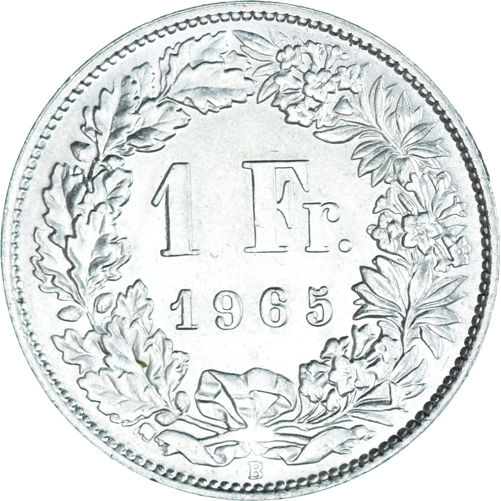 Moneta, Svizzera, Franc, 1965, Bern, FDC, Argento, KM:24