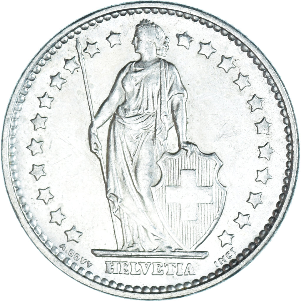 Coin, Switzerland, Franc, 1965, Bern, MS(65-70), Silver, KM:24