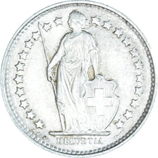 Coin, Switzerland, 1/2 Franc, 1950, Bern, MS(63), Silver, KM:23