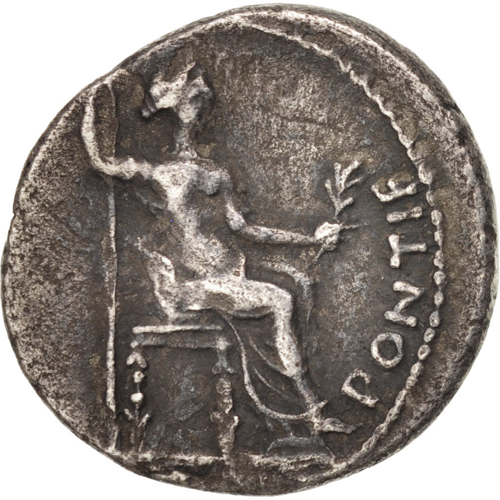 Tiberius, Denarius, Lyons, EF(40-45), Silver, RIC #30, 3.57