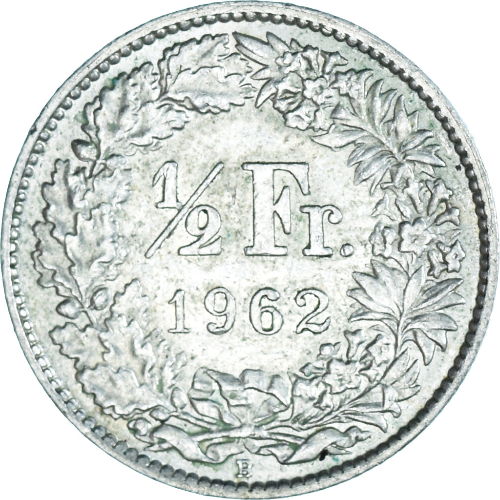 Monnaie, Suisse, 1/2 Franc, 1962, Bern, SUP+, Argent, KM:23