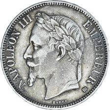 Monnaie, France, Napoleon III, 5 Francs, 1868, Strasbourg, TTB, Argent