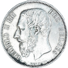 Monnaie, Belgique, Leopold II, 5 Francs, 5 Frank, 1874, TTB, Argent, KM:24