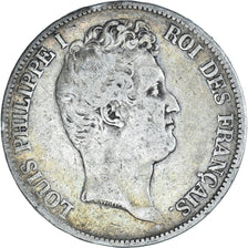 Coin, France, Louis-Philippe, 5 Francs, 1830, Lille, VF(20-25), Silver