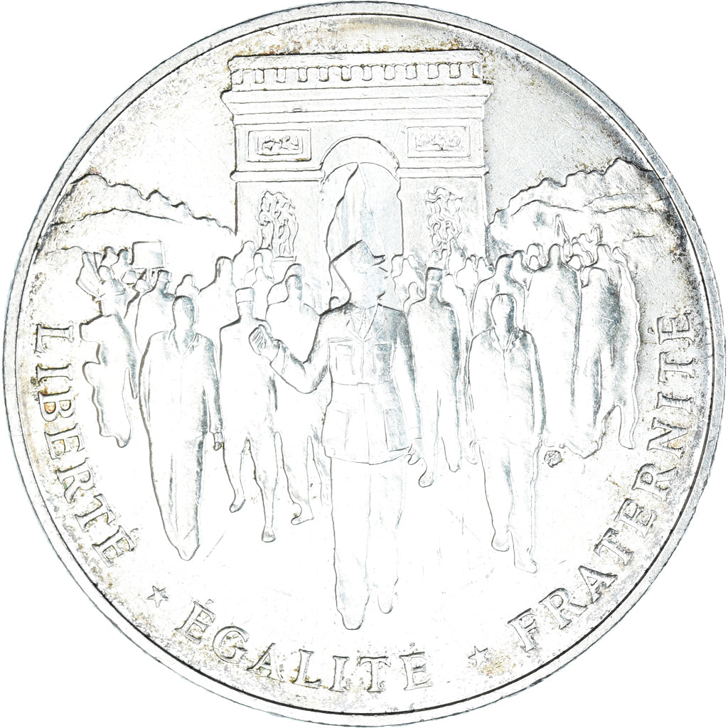 Moneta, Francia, Libération de Paris, 100 Francs, 1994, BB+, Argento