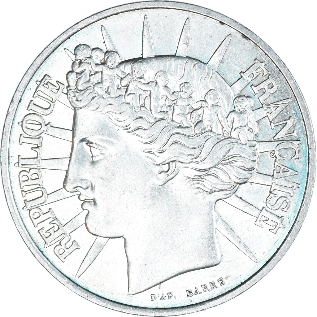 Coin, France, Fraternité, 100 Francs, 1988, AU(50-53), Silver, KM:966
