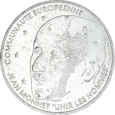 Coin, France, Jean Monnet, 100 Francs, 1992, Paris, EF(40-45), Silver, KM:1120
