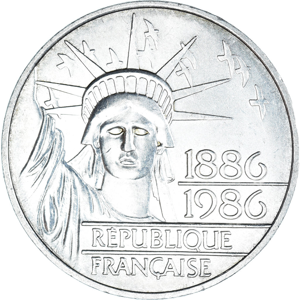 Monnaie, France, Statue de la Liberté, 100 Francs, 1986, TTB+, Argent