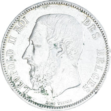 Coin, Belgium, Leopold II, 5 Francs, 5 Frank, 1867, VF(30-35), Silver, KM:24