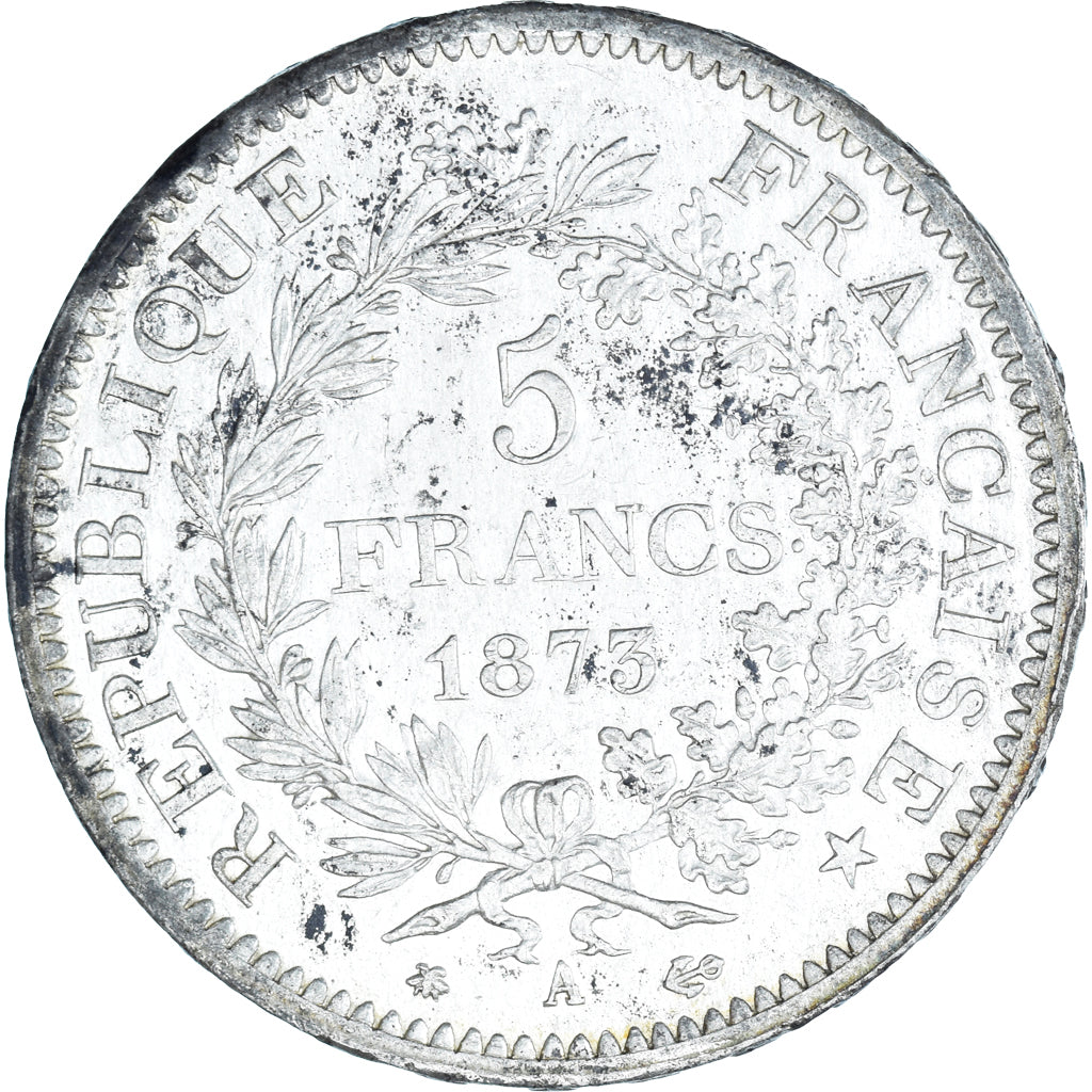 Coin, France, Hercule, 5 Francs, 1873, Paris, AU(50-53), Silver, KM:820.1
