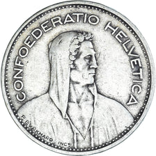 Coin, Switzerland, 5 Francs, 1937, Bern, AU(50-53), Silver, KM:40