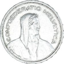 Coin, Switzerland, 5 Francs, 1954, Bern, AU(50-53), Silver, KM:40