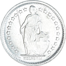 Coin, Switzerland, 1/2 Franc, 1965, Bern, MS(60-62), Silver, KM:23