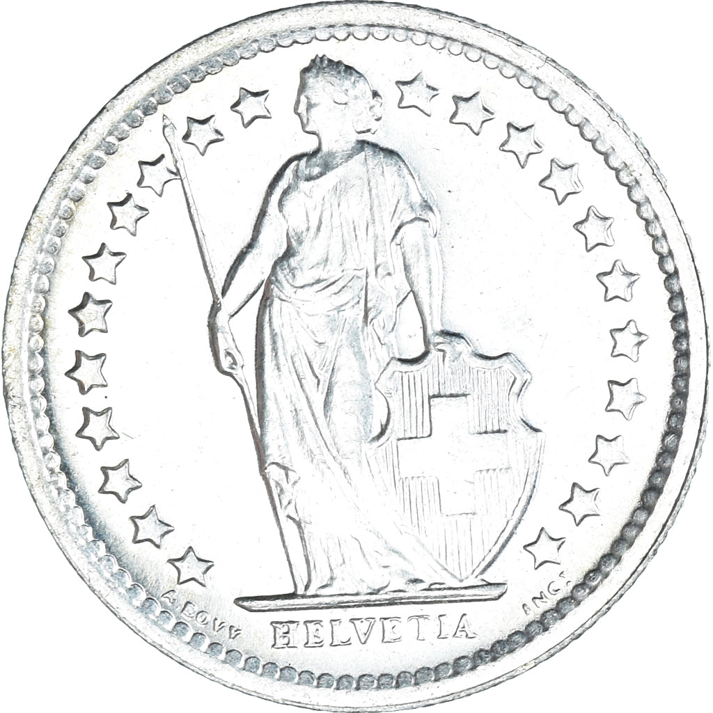 Moneta, Svizzera, 1/2 Franc, 1966, Bern, SPL, Argento, KM:23