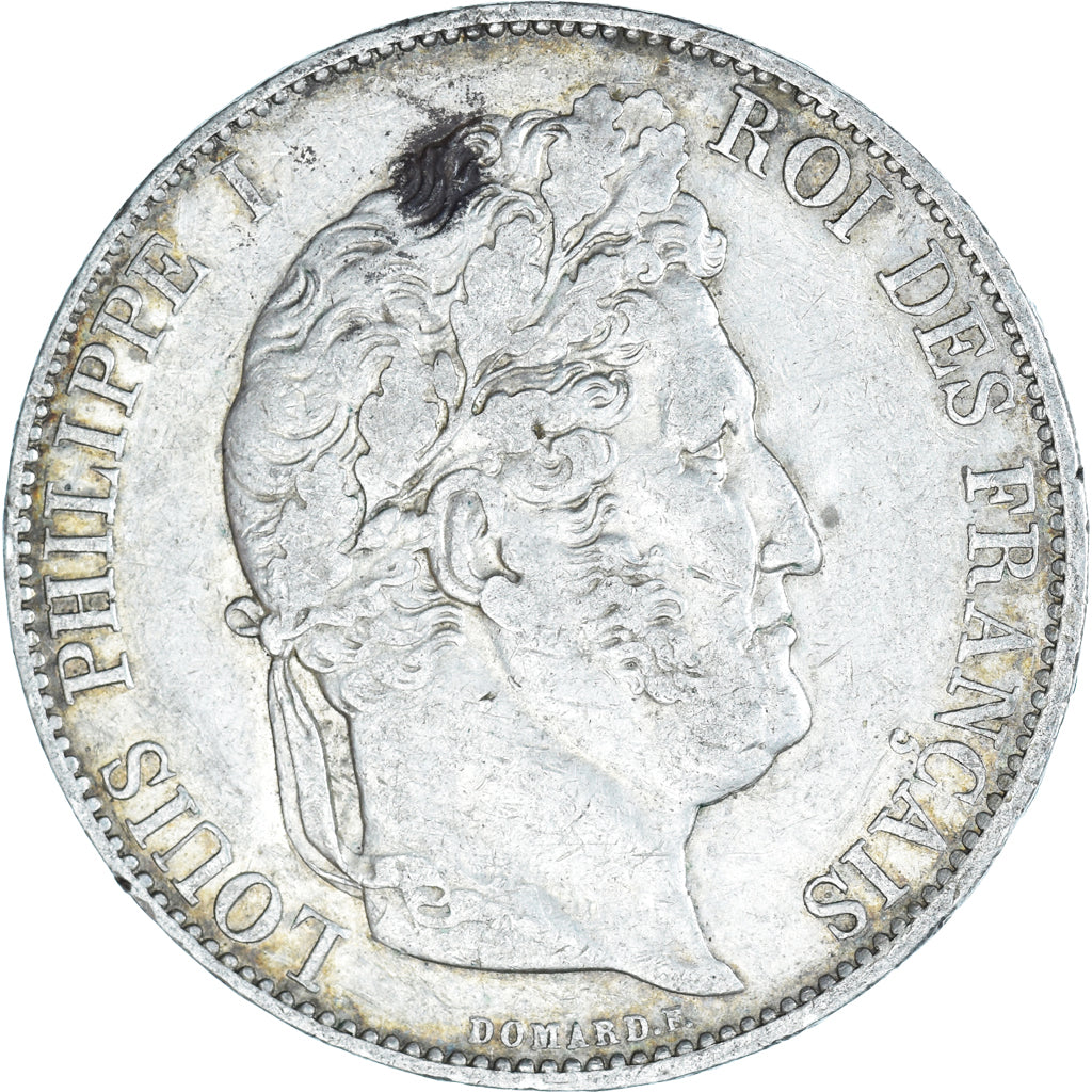 Munten, Frankrijk, Louis-Philippe, 5 Francs, 1844, Lille, ZF+, Zilver, KM:749.13