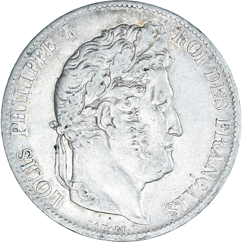 Moneda, Francia, Louis-Philippe, 5 Francs, 1846, Paris, MBC+, Plata, KM:749.1