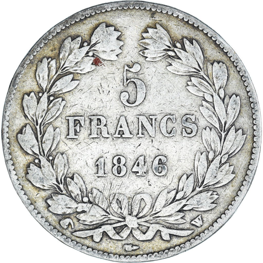 Coin, France, Louis-Philippe, 5 Francs, 1846, Lille, VF(30-35), Silver