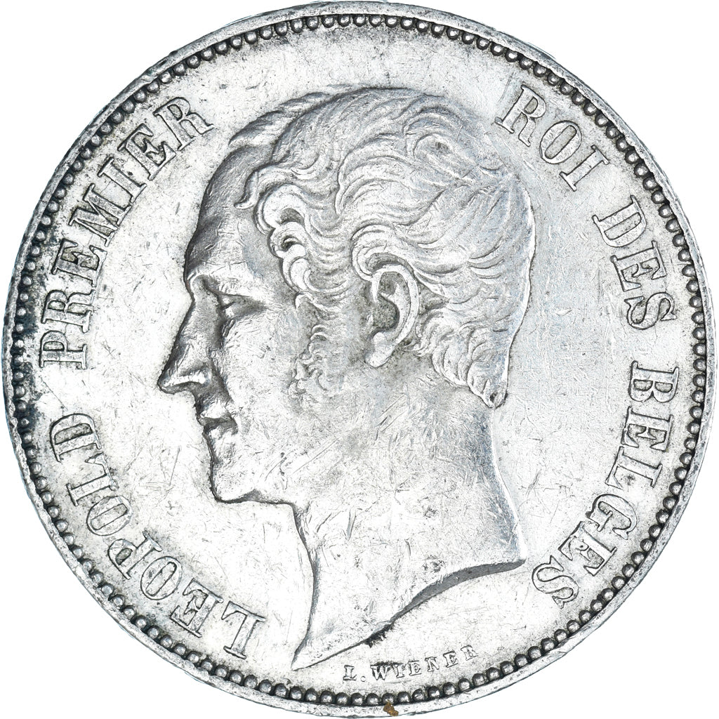 Monnaie, Belgique, Leopold I, 5 Francs, 5 Frank, 1850, SUP, Argent, KM:17