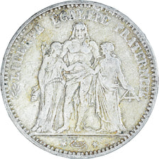 Coin, France, Hercule, 5 Francs, 1874, Paris, VF(30-35), Silver, KM:820.1
