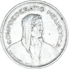 Coin, Switzerland, 5 Francs, 1953, Bern, EF(40-45), Silver, KM:40