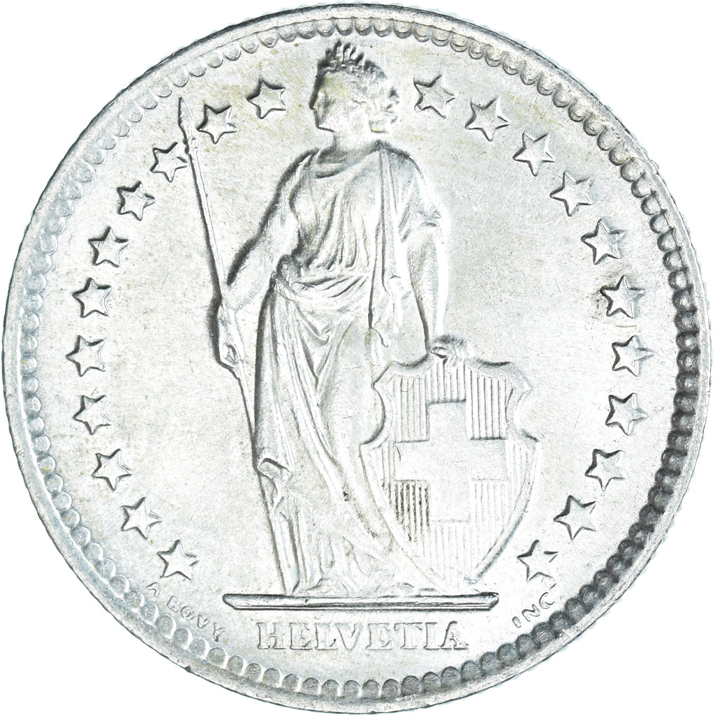 Coin, Switzerland, 2 Francs, 1963, Bern, AU(55-58), Silver, KM:21