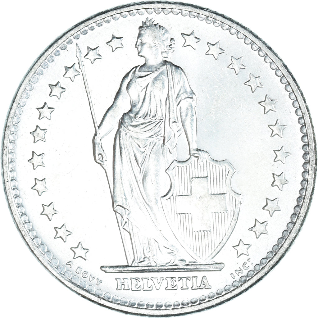 Moneta, Svizzera, 2 Francs, 1965, Bern, SPL, Argento, KM:21