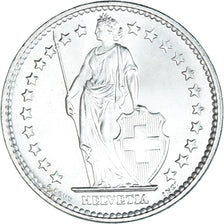 Coin, Switzerland, 2 Francs, 1967, Bern, MS(60-62), Silver, KM:21
