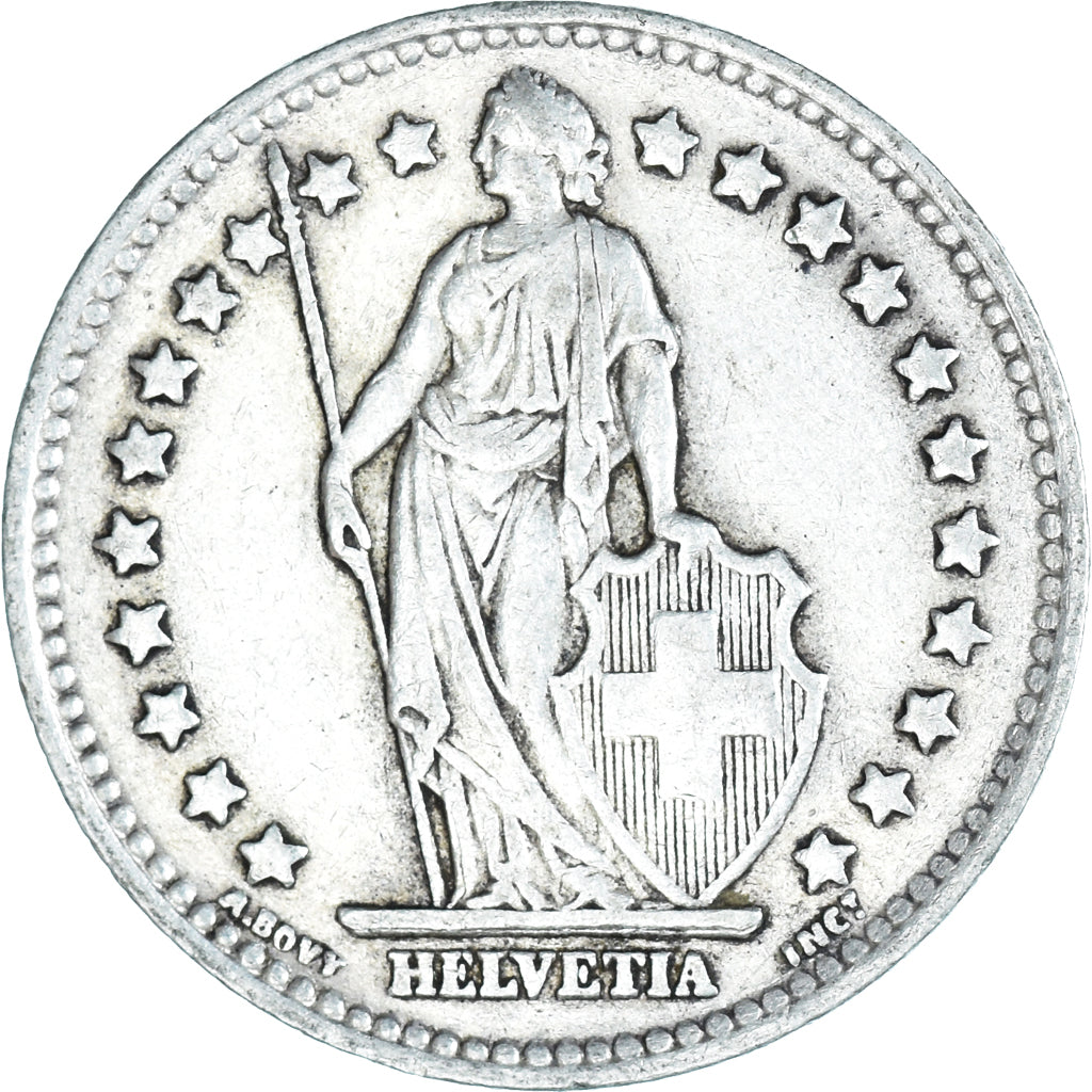 Moneta, Svizzera, Franc, 1947, Bern, BB, Argento, KM:24