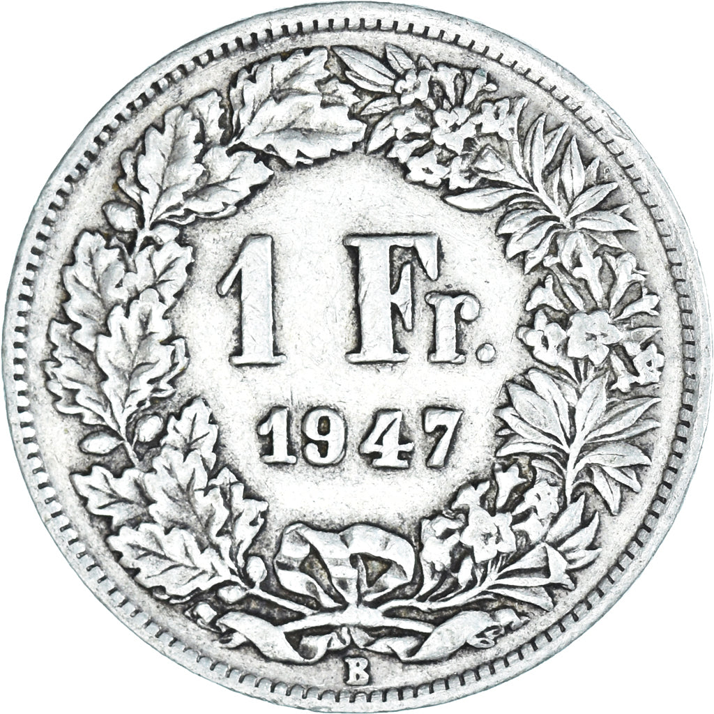 Moneta, Svizzera, Franc, 1947, Bern, BB, Argento, KM:24