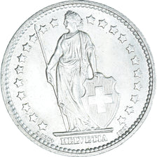 Coin, Switzerland, Franc, 1957, AU(50-53), Silver, KM:24