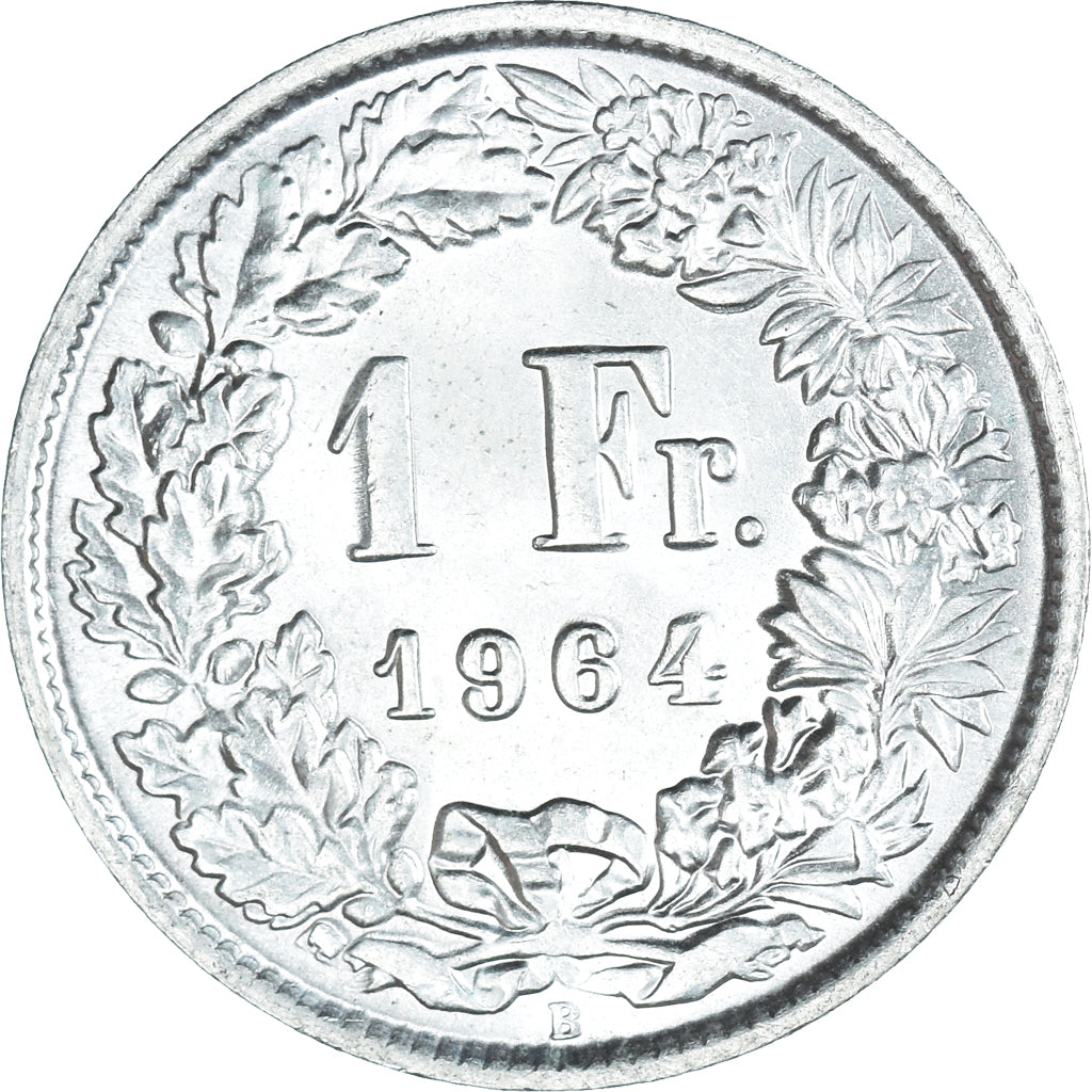 Moneta, Svizzera, Franc, 1964, Bern, SPL, Argento, KM:24