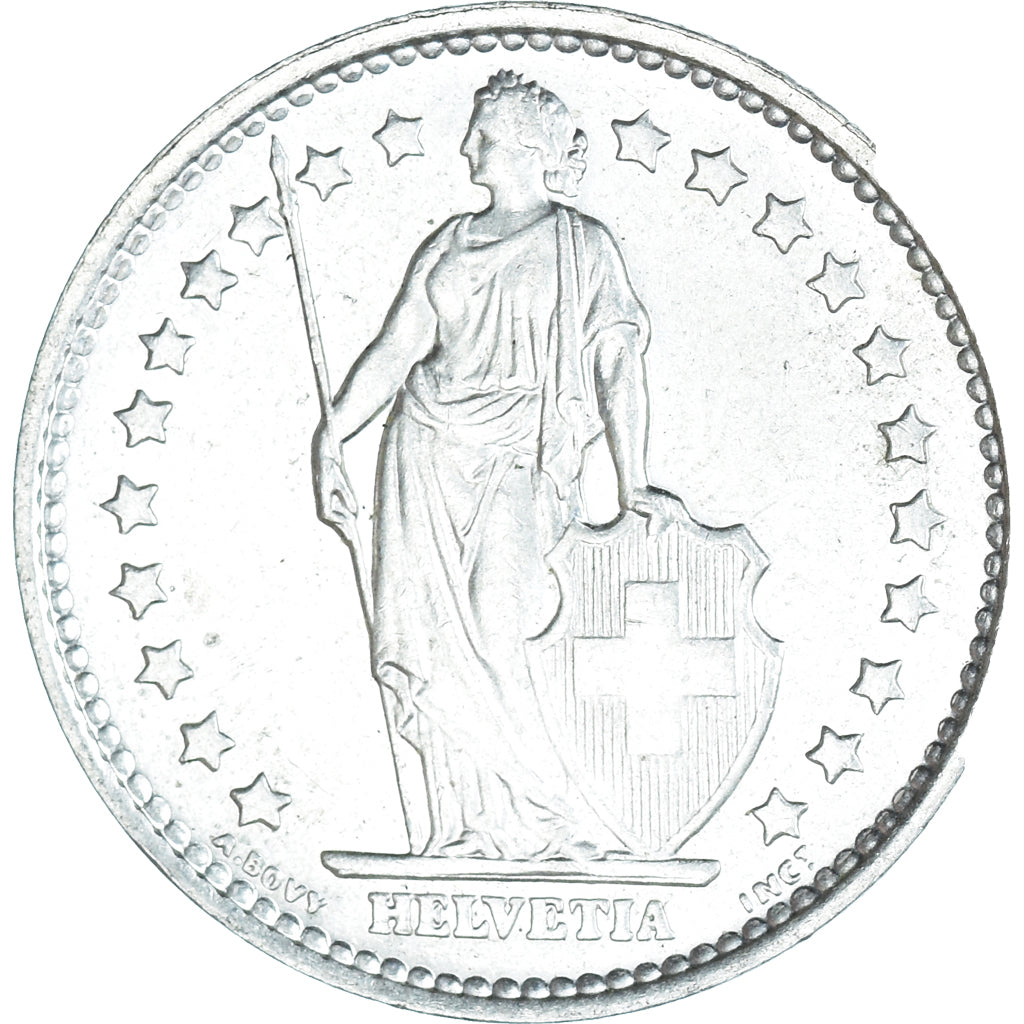 Moneta, Szwajcaria, Franc, 1965, MS(60-62), Srebro, KM:24