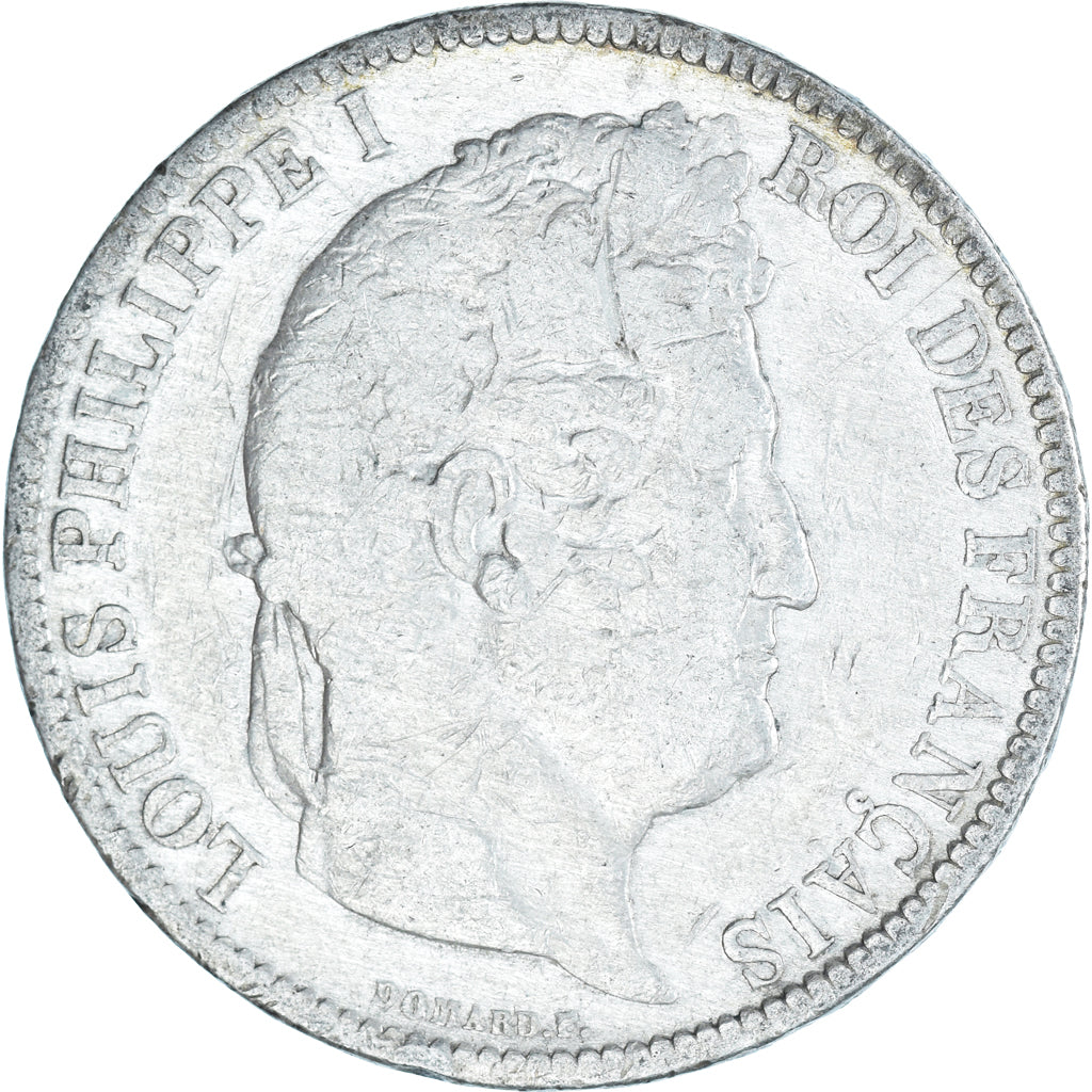 Moeda, França, Louis-Philippe, 5 Francs, 1831, Paris, F(12-15), Prata