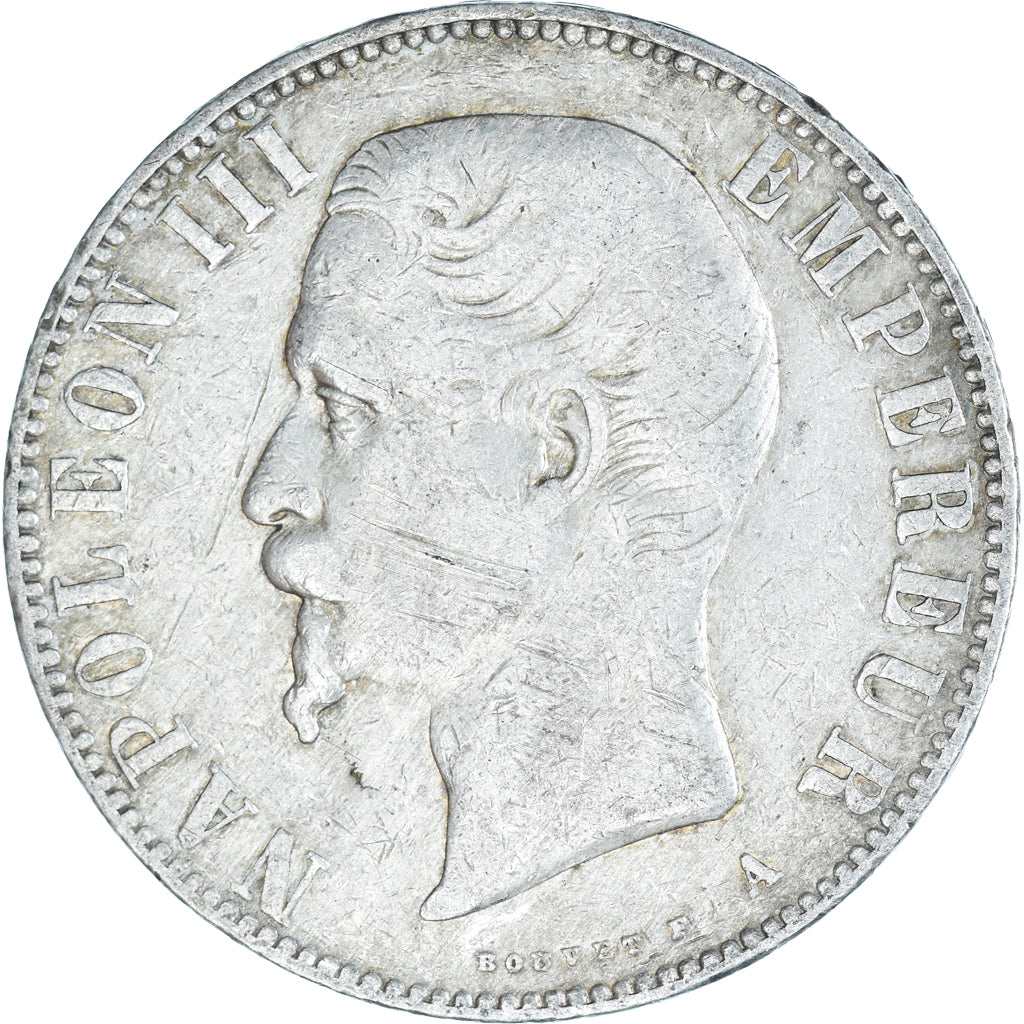 Moeda, França, Napoleon III, Napoléon III, 5 Francs, 1856, Paris, VF(30-35)