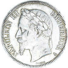Monnaie, France, Napoleon III, 5 Francs, 1868, Paris, TTB, Argent, Gadoury:739